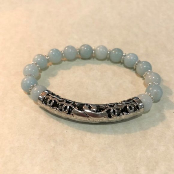** NEW** Amazonite bead  bracelet - Picture 1 of 1